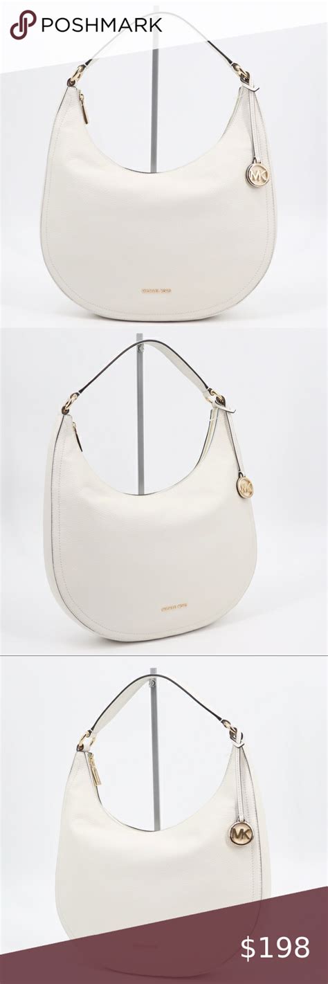 Michael Kors Lydia MK Pebbled Leather Shoulder Hobo 